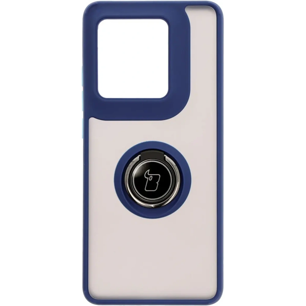 Hurtownia GSM - Bizon Case Hybrid Ring Motorola Edge 50 Ultra rauchig mit einem navyblauen Rahmen - BIZ6895 - {ean13} - Hurt
