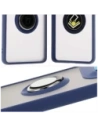 Hurtownia GSM - Bizon Case Hybrid Ring Motorola Edge 50 Ultra rauchig mit einem navyblauen Rahmen - BIZ6895 - {ean13} - Hurt