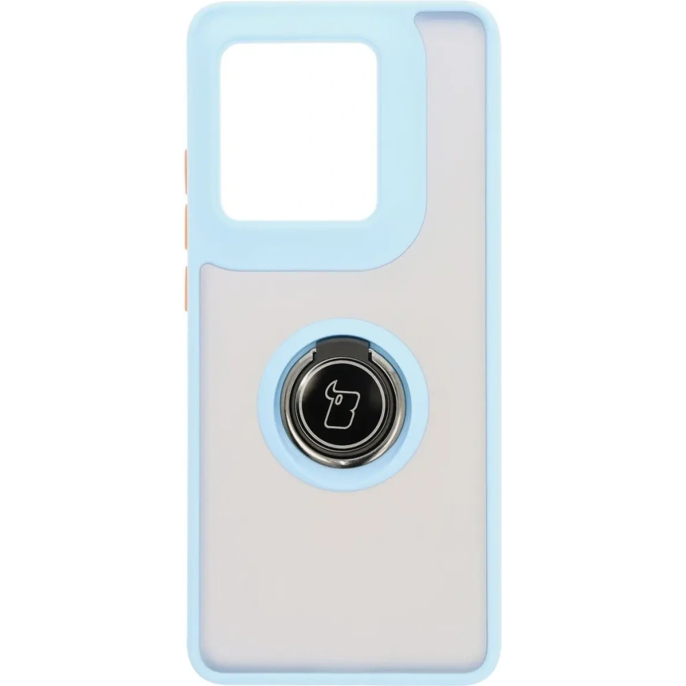 Wholesale Bizon Case Hybrid Ring Motorola Edge 50 Ultra smoky with a light blue frame - BIZ6896 - {ean13} - Hurt