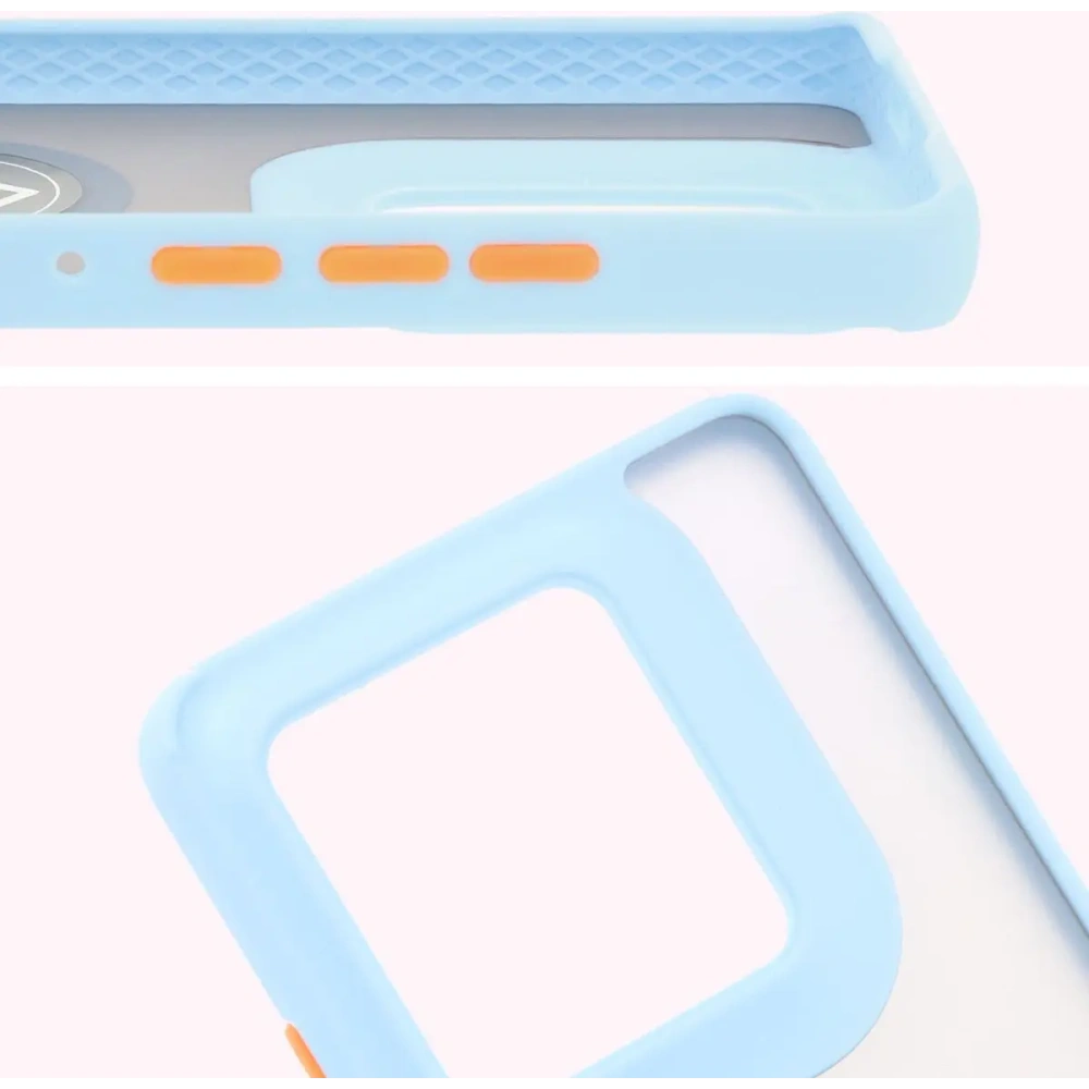 Wholesale Bizon Case Hybrid Ring Motorola Edge 50 Ultra smoky with a light blue frame - BIZ6896 - {ean13} - Hurt