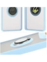 Wholesale Bizon Case Hybrid Ring Motorola Edge 50 Ultra smoky with a light blue frame - BIZ6896 - {ean13} - Hurt