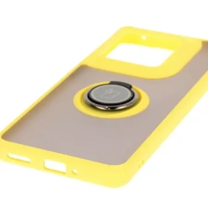 Hurtownia GSM - Bizon Case Hybrid Ring Motorola Edge 50 Ultra rauchig mit einem gelben Rahmen - BIZ6897 - {ean13} - Hurt