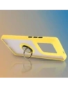 Wholesale Bizon Case Hybrid Ring Motorola Edge 50 Ultra smoky with a yellow frame - BIZ6897 - {ean13} - Hurt