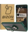 Hurtownia GSM - Etui z uchwytem na palec Bizon Case Hybrid Ring do Motorola Moto G85 5G przydymione z ciemnozieloną ramką - BIZ6898 - {ean13} - Hurt