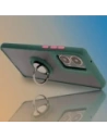 Wholesale Bizon Case Hybrid Ring Motorola Moto G85 5G smoky with a dark green frame - BIZ6898 - {ean13} - Hurt