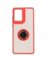 Hurtownia GSM - Bizon Case Hybrid Ring Motorola Moto G85 5G rauchig mit einem roten Rahmen - BIZ6899 - {ean13} - Hurt