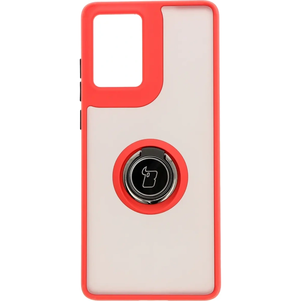 Hurtownia GSM - Bizon Case Hybrid Ring Motorola Moto G85 5G rauchig mit einem roten Rahmen - BIZ6899 - {ean13} - Hurt