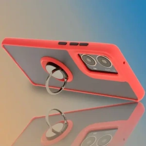 Hurtownia GSM - Bizon Case Hybrid Ring Motorola Moto G85 5G rauchig mit einem roten Rahmen - BIZ6899 - {ean13} - Hurt