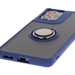 Wholesale Bizon Case Hybrid Ring Motorola Moto G85 5G smoky with a navy blue frame - BIZ6900 - {ean13} - Hurt