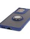Hurtownia GSM - Bizon Case Hybrid Ring Motorola Moto G85 5G fumuriu cu un cadru albastru închis - BIZ6900 - {ean13} - Hurt