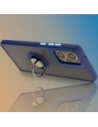Hurtownia GSM - Etui s úchopem na prst Bizon Case Hybrid Ring pro Motorola Moto G85 5G kouřové s modrým rámečkem - BIZ6900 - {ean13} - Hurt