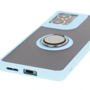 Hurtownia GSM - Bizon Case Hybrid Gyűrű Motorola Moto G85 5G füstös, világoskék kerettel - BIZ6901 - {ean13} - Hurt