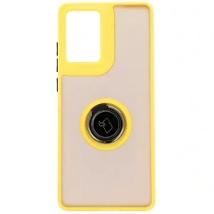 Hurtownia GSM - Bizon Case Hybrid Ring Motorola Moto G85 5G rauchig mit einem gelben Rahmen - BIZ6902 - {ean13} - Hurt