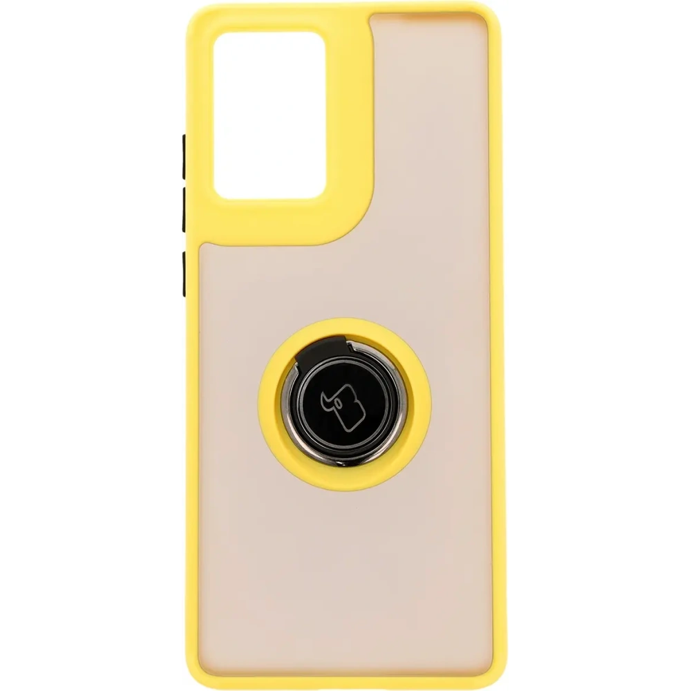 Hurtownia GSM - Bizon Case Hybrid Ring Motorola Moto G85 5G rauchig mit einem gelben Rahmen - BIZ6902 - {ean13} - Hurt