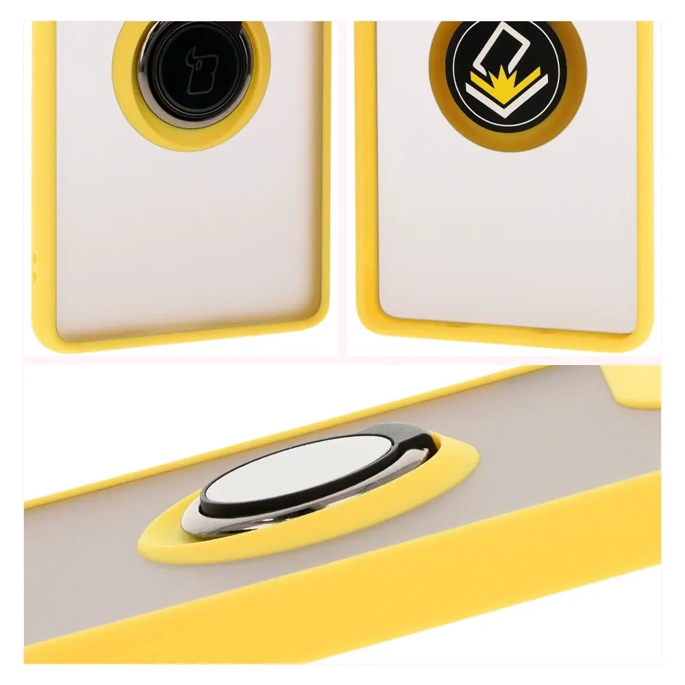 Hurtownia GSM - Bizon Case Hybrid Ring Motorola Moto G85 5G füstös sárga kerettel - BIZ6902 - {ean13} - Hurt
