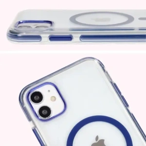 Wholesale Bizon Case Marco Apple iPhone 11 clear with blue frame - BIZ6903 - {ean13} - Hurt