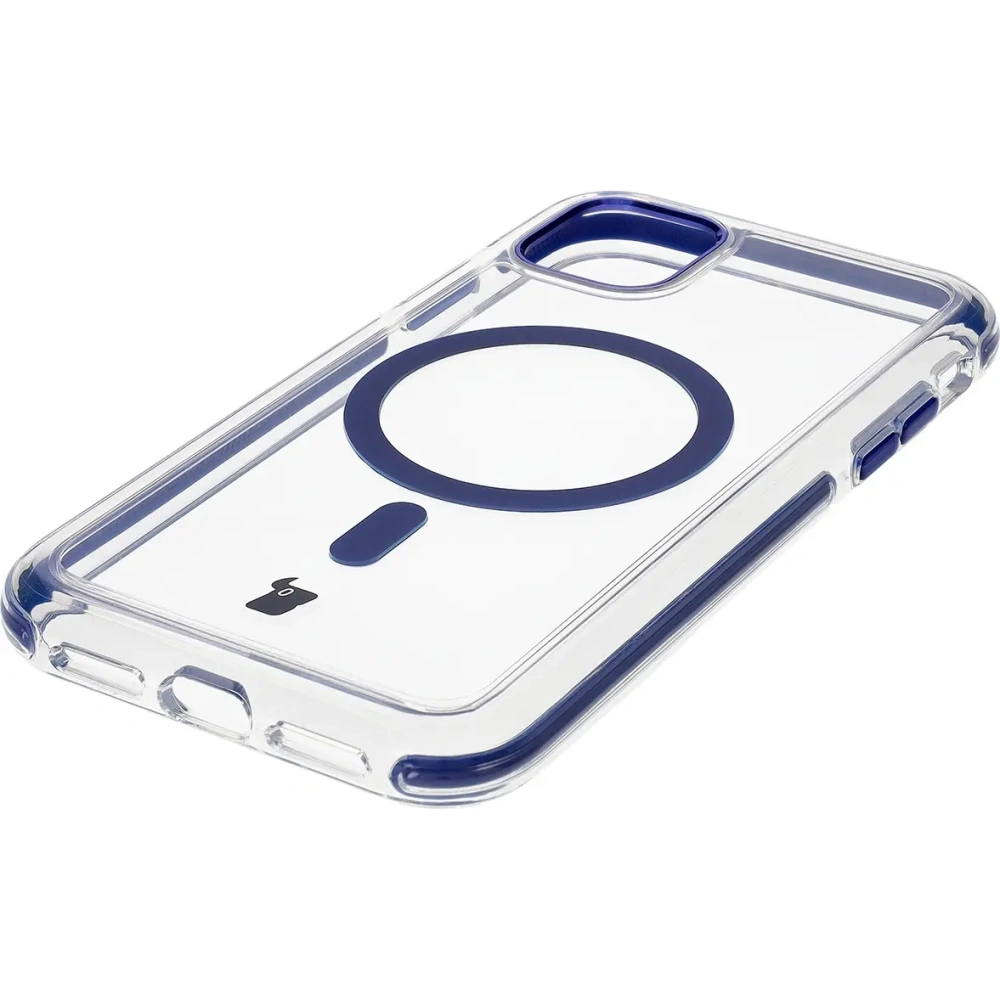 Wholesale Bizon Case Marco Apple iPhone 11 clear with blue frame - BIZ6903 - {ean13} - Hurt