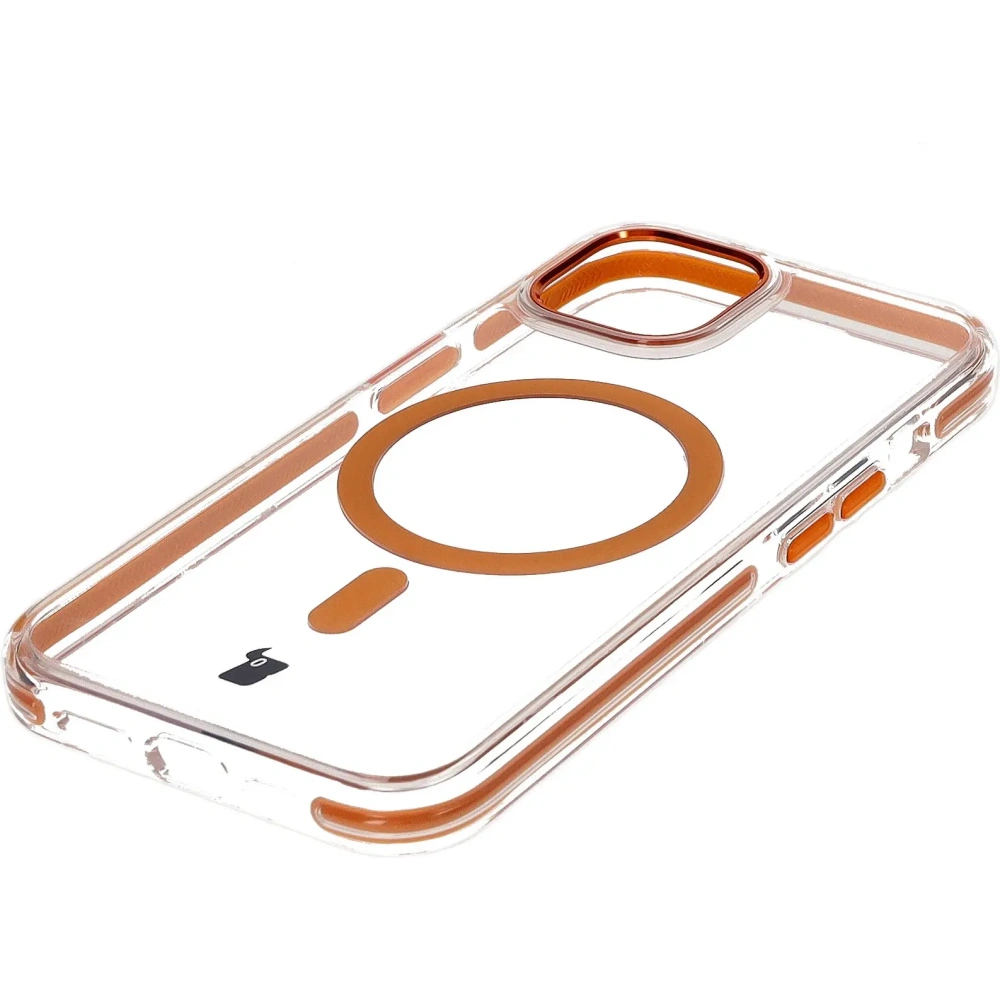 Hurtownia GSM - Etui s magnetickým kroužkem Bizon Case Marco pro Apple iPhone 11 průhledné s oranžovým rámečkem - BIZ6904 - {ean13} - Hurt