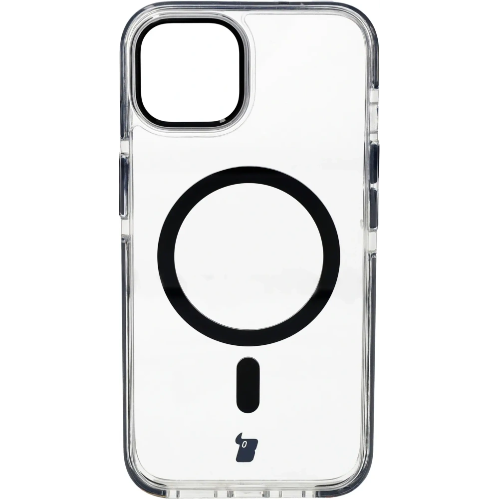 Hurtownia GSM - Etui z pierścieniem magnetycznym Bizon Case Marco do Apple iPhone 14 / Apple iPhone 13 przezroczyste z czarną ramką - BIZ6905 - {ean13} - Hurt