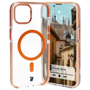 Hurtownia GSM - Bizon Case Marco Apple iPhone 14 / Apple iPhone 13 klar mit orangefarbener Rahmen - BIZ6907 - {ean13} - Hurt