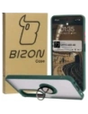 Wholesale Bizon Case Hybrid Ring Oppo A60 4G smoky with a dark green frame - BIZ6908 - {ean13} - Hurt