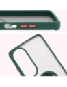 Hurtownia GSM - Etui s úchopem na prst Bizon Case Hybrid Ring pro Oppo A60 4G kouřové s tmavě zeleným rámečkem - BIZ6908 - {ean13} - Hurt
