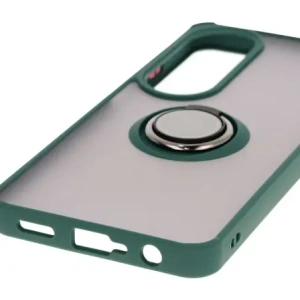 Hurtownia GSM - Etui s úchopem na prst Bizon Case Hybrid Ring pro Oppo A60 4G kouřové s tmavě zeleným rámečkem - BIZ6908 - {ean13} - Hurt