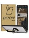 Pouzdro s prstovým držákem Bizon Case Hybrid Ring pro Oppo A60 4G kouřové s černým rámem