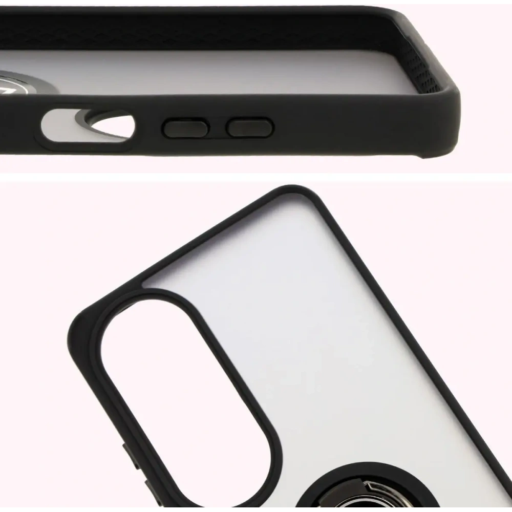 Hurtownia GSM - Pouzdro s prstovým držákem Bizon Case Hybrid Ring pro Oppo A60 4G kouřové s černým rámem - BIZ6909 - {ean13} - Hurt