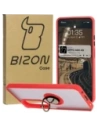 Bizon Case Hybrid Ring Oppo A60 4G smoky with a red frame