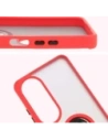 Hurtownia GSM - Bizon Case Hybrid Gyűrű Oppo A60 4G füstös piros kerettel - BIZ6910 - {ean13} - Hurt