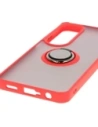 Hurtownia GSM - Etui s úchytem na prst Bizon Case Hybrid Ring pro Oppo A60 4G kouřové s červeným rámem - BIZ6910 - {ean13} - Hurt