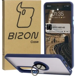 Hurtownia GSM - Etui s úchopem na prst Bizon Case Hybrid Ring pro Oppo A60 4G kouřové s modrým rámem - BIZ6911 - {ean13} - Hurt