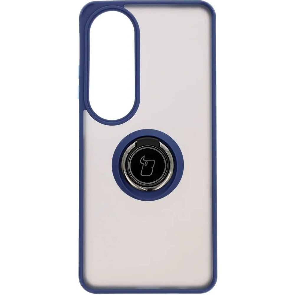 Hurtownia GSM - Etui s úchopem na prst Bizon Case Hybrid Ring pro Oppo A60 4G kouřové s modrým rámem - BIZ6911 - {ean13} - Hurt
