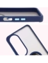 Hurtownia GSM - Etui s úchopem na prst Bizon Case Hybrid Ring pro Oppo A60 4G kouřové s modrým rámem - BIZ6911 - {ean13} - Hurt
