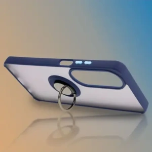 Hurtownia GSM - Etui s úchopem na prst Bizon Case Hybrid Ring pro Oppo A60 4G kouřové s modrým rámem - BIZ6911 - {ean13} - Hurt