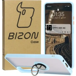 Hurtownia GSM - Pouzdro s úchopem na prst Bizon Case Hybrid Ring pro Oppo A60 4G kouřové s jasně modrým rámečkem - BIZ6912 - {ean13} - Hurt