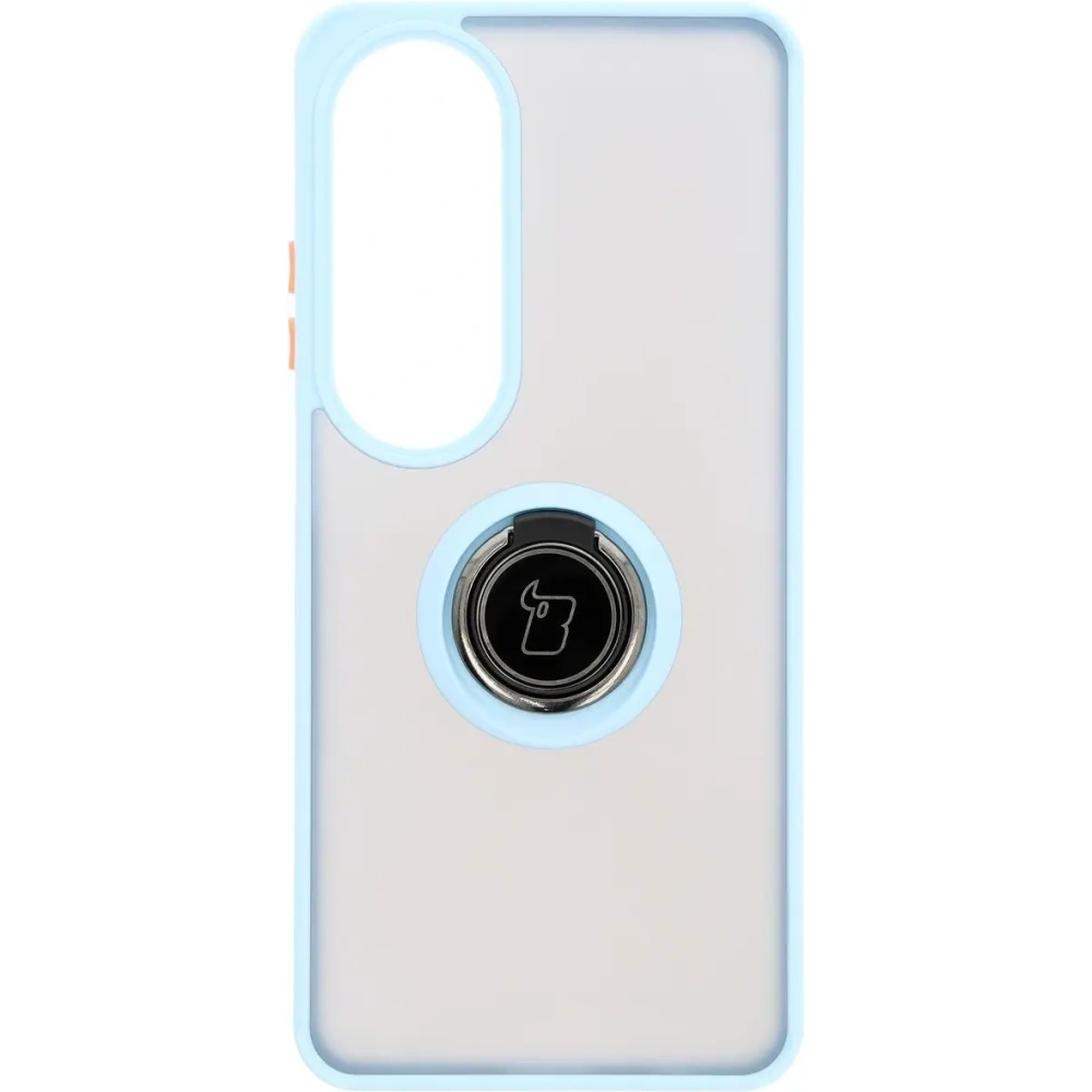 Hurtownia GSM - Pouzdro s úchopem na prst Bizon Case Hybrid Ring pro Oppo A60 4G kouřové s jasně modrým rámečkem - BIZ6912 - {ean13} - Hurt
