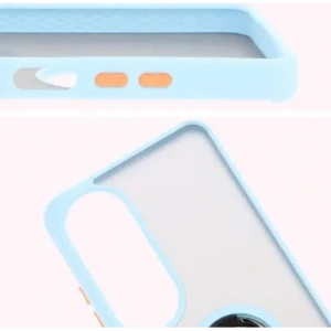 Hurtownia GSM - Pouzdro s úchopem na prst Bizon Case Hybrid Ring pro Oppo A60 4G kouřové s jasně modrým rámečkem - BIZ6912 - {ean13} - Hurt