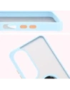 Hurtownia GSM - Pouzdro s úchopem na prst Bizon Case Hybrid Ring pro Oppo A60 4G kouřové s jasně modrým rámečkem - BIZ6912 - {ean13} - Hurt