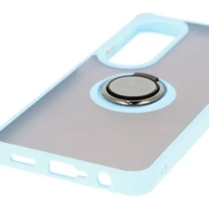 Hurtownia GSM - Pouzdro s úchopem na prst Bizon Case Hybrid Ring pro Oppo A60 4G kouřové s jasně modrým rámečkem - BIZ6912 - {ean13} - Hurt