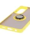 Hurtownia GSM - Etui s úchopem na prst Bizon Case Hybrid Ring pro Oppo A60 4G kouřové s žlutým rámečkem - BIZ6913 - {ean13} - Hurt