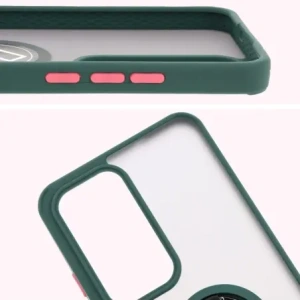 Hurtownia GSM - Bizon Case Hybrid Ring Oppo Reno 12 Pro füstös, sötétzöld kerettel - BIZ6914 - {ean13} - Hurt