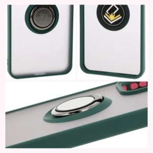 Hurtownia GSM - Bizon Case Hybrid Ring Oppo Reno 12 Pro füstös, sötétzöld kerettel - BIZ6914 - {ean13} - Hurt