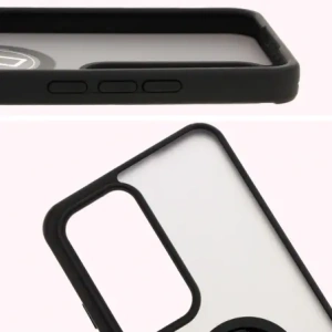 Hurtownia GSM - Bizon Case Hybrid Gyűrű Oppo Reno 12 Pro füstös fekete kerettel - BIZ6915 - {ean13} - Hurt