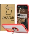 Hurtownia GSM - Bizon Case Hybrid Ring Oppo Reno 12 Pro füstös piros kerettel - BIZ6916 - {ean13} - Hurt