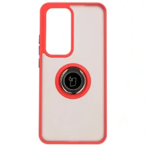 Hurtownia GSM - Bizon Case Hybrid Ring Oppo Reno 12 Pro füstös piros kerettel - BIZ6916 - {ean13} - Hurt