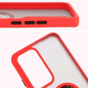 Hurtownia GSM - Bizon Case Hybrid Ring Oppo Reno 12 Pro füstös piros kerettel - BIZ6916 - {ean13} - Hurt