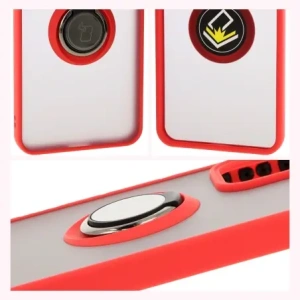 Hurtownia GSM - Bizon Case Hybrid Ring Oppo Reno 12 Pro füstös piros kerettel - BIZ6916 - {ean13} - Hurt