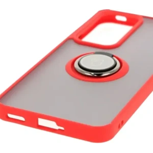 Hurtownia GSM - Bizon Case Hybrid Ring Oppo Reno 12 Pro füstös piros kerettel - BIZ6916 - {ean13} - Hurt
